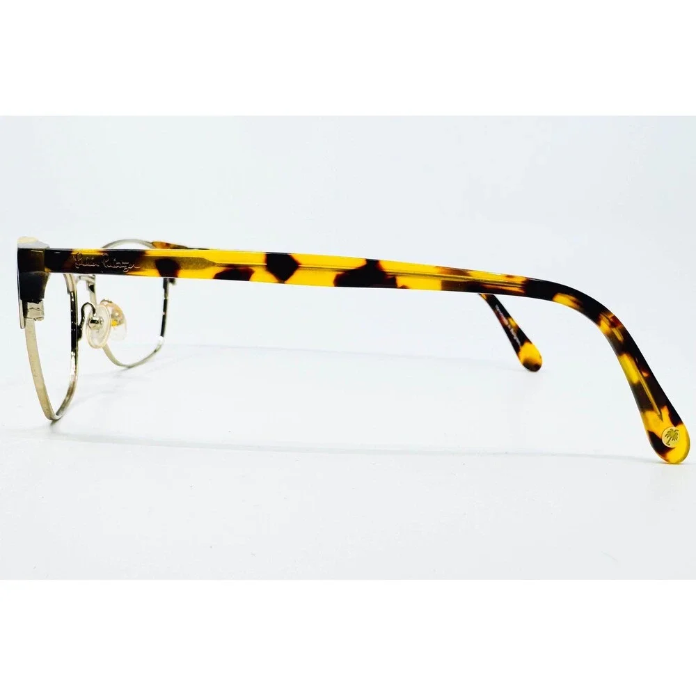 Lilly Pulitzer Eyeglasses Womens Navy Gold Belina Tortoise Cat Eye 52-16-135